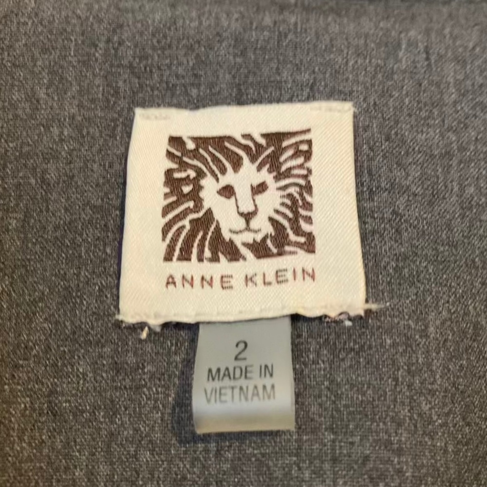 Anne Klein Notch Collar One Button Blazer - Picture 5 of 6